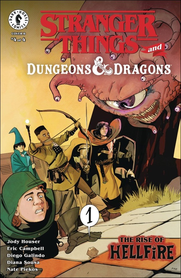 Stranger Things and Dungeons & Dragons: The Rise of Hellfire issue 4-B Sebastián Piriz Cover