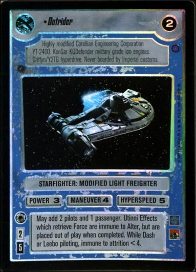 Star Wars: Reflections III (Base Set) card 190 Outrider