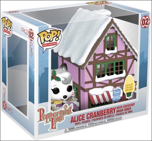 POP! Town Christmas figure 2 Alice Cranberry w/ Crescent Moon Diner Funko Shop
