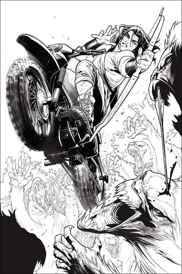 Gung-Ho: Sexy Beast issue 3-F Stephen Segovia 1:20 Black & White Cover