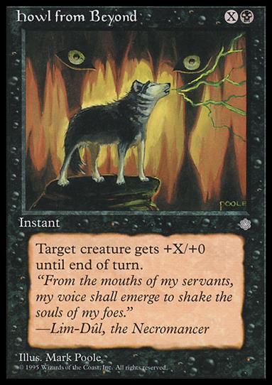 Magic the Gathering: Ice Age (Base Set) card 132 Howl from Beyond