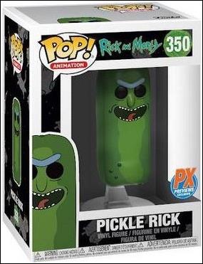 POP! Animation figure 350 Pickle Rick Previews Exclusive