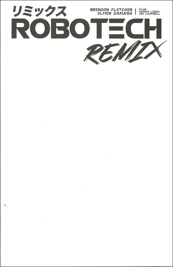 Robotech Remix issue 1-F Blank Sketch Cover