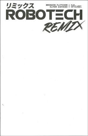 Robotech Remix issue 1-F Blank Sketch Cover