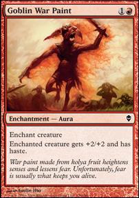 Magic The Gathering: Zendikar (Base Set) card 129 Goblin War Paint