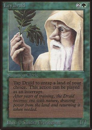 Magic the Gathering: Limited Edition Beta (Base Set) card 206 Ley Druid