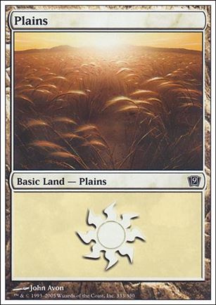 Magic the Gathering: 9th Edition (Base Set) card 333 Plains