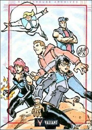 2013 Valiant Comics Preview Trading Card Set (Sketch Card Subset) card MB-07