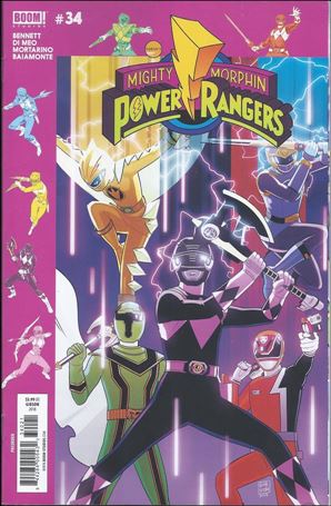 Mighty Morphin Power Rangers issue 34-B Jordan Gibson Cover