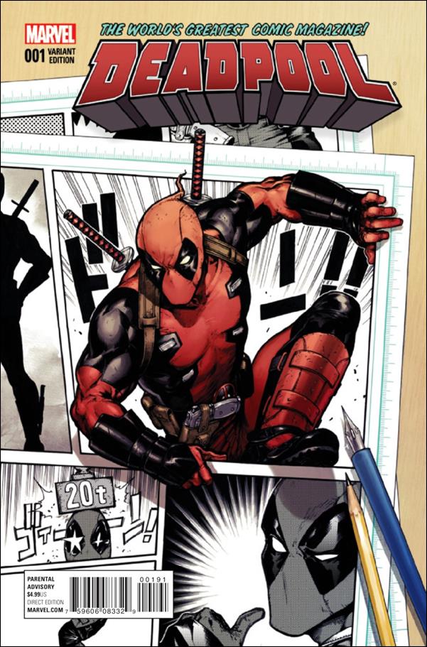 Deadpool (2016) issue 1-C Kamome Shirahama 1:25 Cover