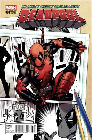 Deadpool (2016) issue 1-C Kamome Shirahama 1:25 Cover
