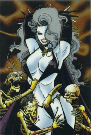 Lady Death Mega Chromium (Base Set) card 29 Familiar Fiends