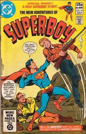 New Adventures of Superboy issue 19-B UK Price Cover