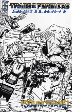 Transformers Spotlight issue nn6-C Soundwave - Nick Roche 1:10 Sketch Cover