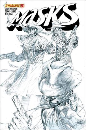 Masks issue 5-G Ardian Syaf Black & White Cover