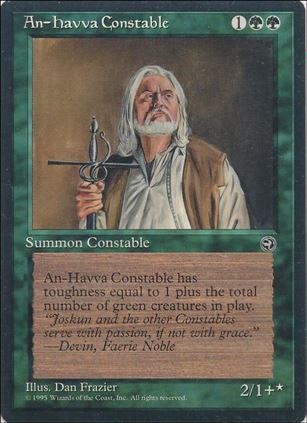 Magic the Gathering: Homelands (Base Set) card 81 An-Havva Constable