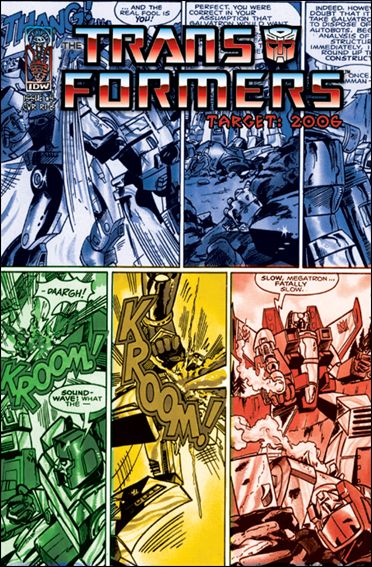 Transformers: Target 2006 issue 4-D Cardstock Retro Cover