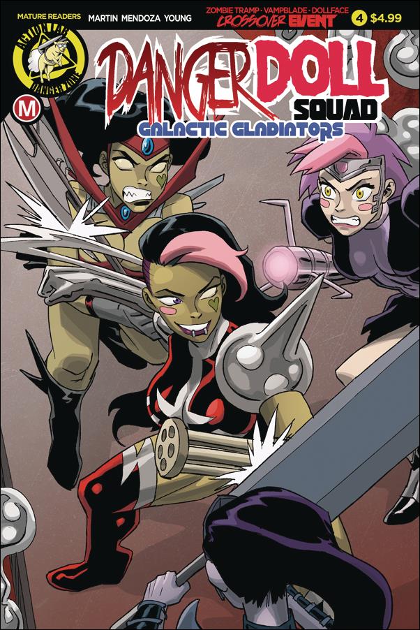 Danger Doll Squad: Galactic Gladiators issue 4 Winston Young Cover