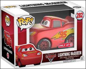 POP! Disney figure 282-B Lightning McQueen (Chrome) Target