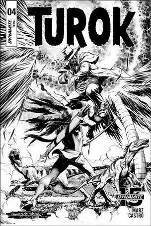 Turok (2019) issue 4-C Rags Morales 1:10 Black & White Cover