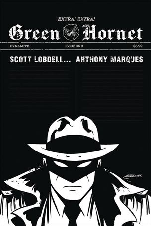 Green Hornet (2020) issue 1-J Anthony Marques 1:20 Black & White Cover