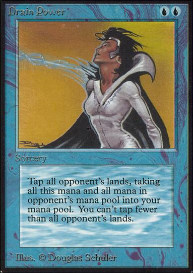 Magic the Gathering: Limited Edition Alpha (Base Set) card 56 Drain Power