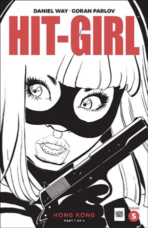 Hit-Girl Season Two issue 5-B Goran Parlov Black & White Cover