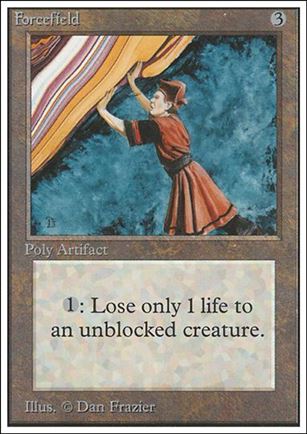 Magic the Gathering: Unlimited (Base Set) card 244 Forcefield