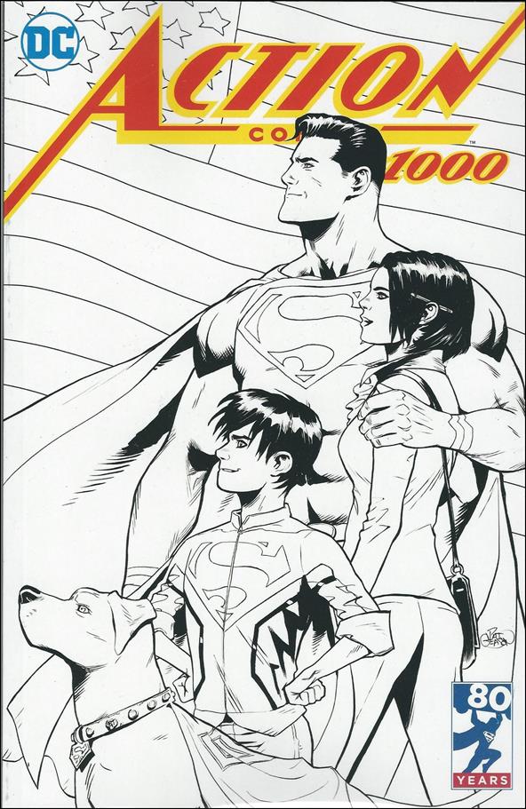 Action Comics (1938) issue 1000-LA Patrick Gleason Sketch Cover 1/1000