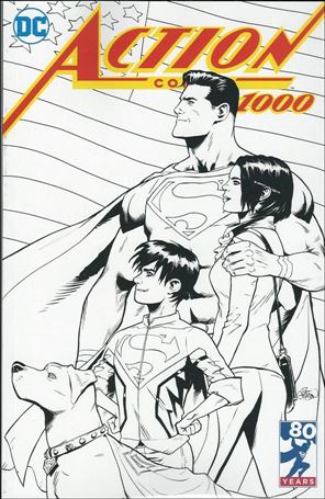Action Comics (1938) issue 1000-LA Patrick Gleason Sketch Cover 1/1000