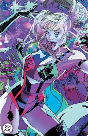 Gotham City Sirens: Unfit for Orbit issue 2-D Guillem March Connecting Foil Cardstock Cover