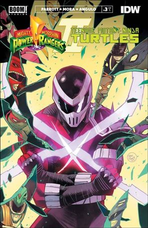 Mighty Morphin Power Rangers / Teenage Mutant Ninja Turtles II issue 3 Dan Mora Cover