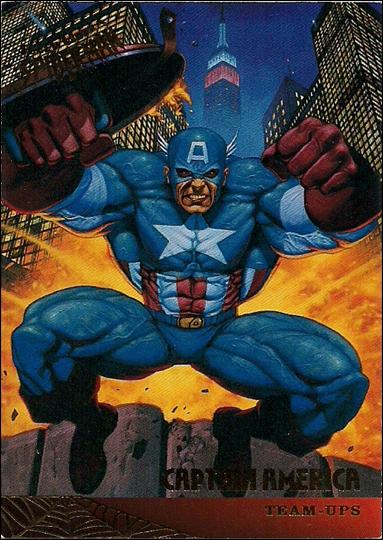 Fleer Ultra Spider-Man (Base Set) card 112 Captain America