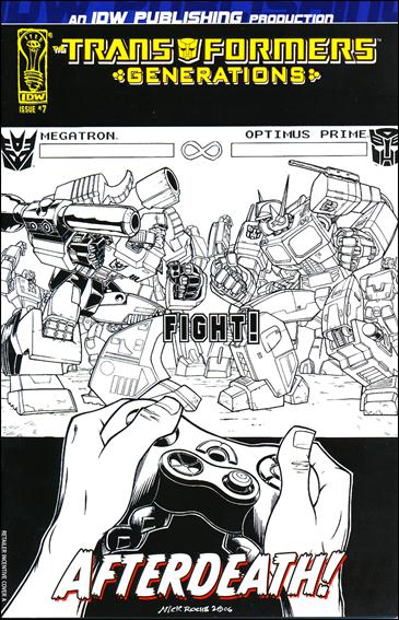 Transformers: Generations issue 7-B Nick Roche 1:25 Sketch Cover