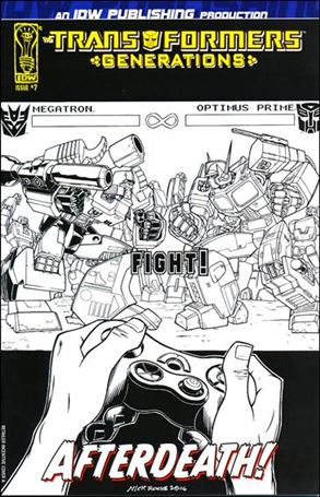 Transformers: Generations issue 7-B Nick Roche 1:25 Sketch Cover