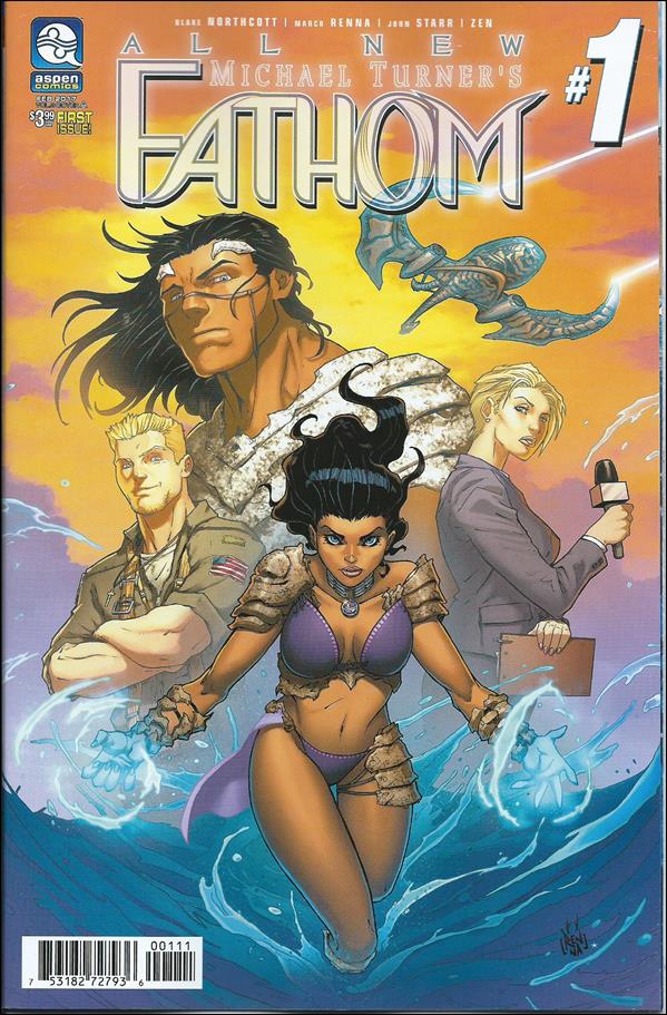 All New Michael Turner's Fathom issue 1 Marco Renna Cover