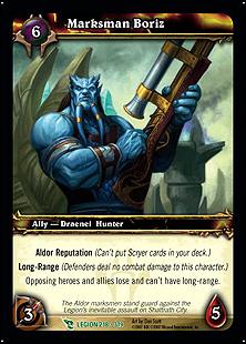 World of Warcraft: March of the Legion (Base Set) card 218 Marksman Boriz