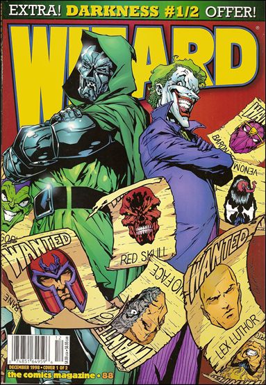 Wizard: The Comics Magazine issue 88-B Unbagged Jim Calafiore Joker & Doom Cover