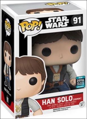 POP! Star Wars figure '91'-B Han Solo (Ceremony) Galactic Convention
