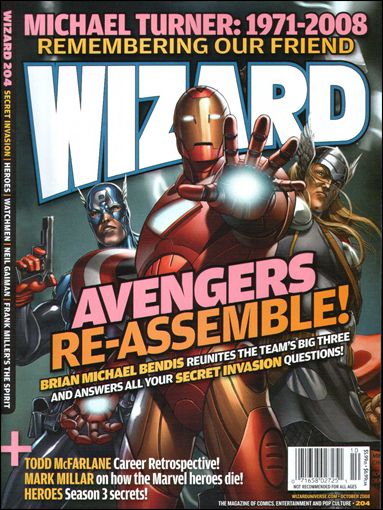 Wizard: The Magazine of Comics, Entertainment and Pop Culture issue 204-B Avengers Re-Assemble! Cover 