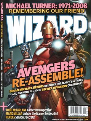 Wizard: The Magazine of Comics, Entertainment and Pop Culture issue 204-B Avengers Re-Assemble! Cover 