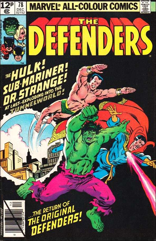 Defenders (1972) issue 78-B UK Price Cover