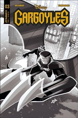Gargoyles (2022) issue 3-J George Kambadais 1:10 B&W  Cover