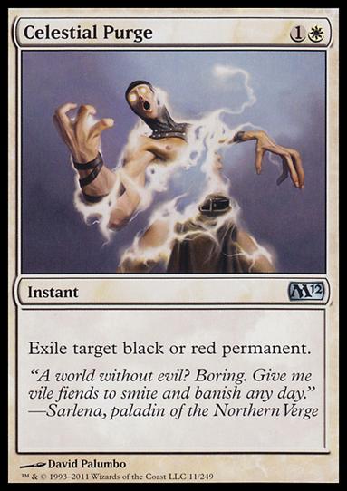Magic the Gathering: 2012 Core Set (Base Set) card 11 Celestial Purge