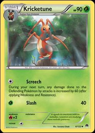 Pokemon XY: BREAKpoint (Base Set) card 6 Kricketune