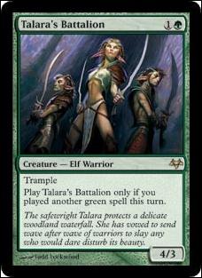 Magic the Gathering: Eventide (Base Set) card 77 Talara's Battalion