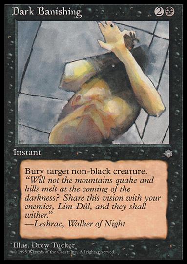 Magic the Gathering: Ice Age (Base Set) card 119 Dark Banishing