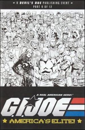G.I. Joe: America's Elite issue 33-B Wraparound Sketch Cover