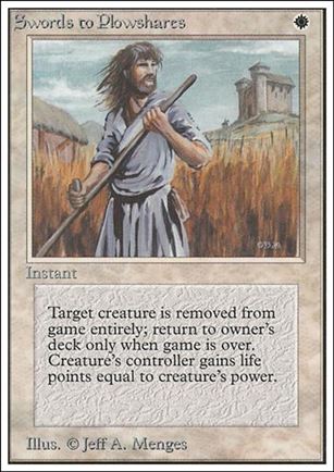 Magic the Gathering: Unlimited (Base Set) card 41 Swords to Plowshares