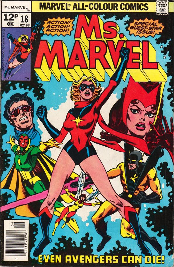 Ms. Marvel (1977) issue 18-B UK Price Cover